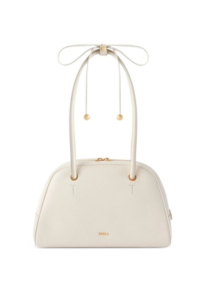 Furla Dome leather tote bag - White