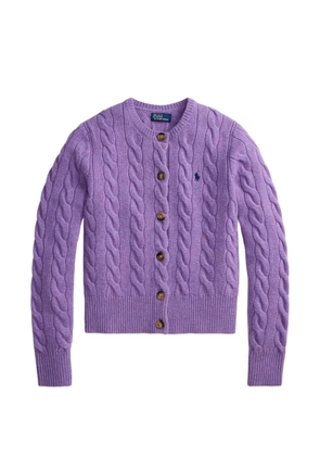 Polo Ralph Lauren cable-knit cardigan - Purple