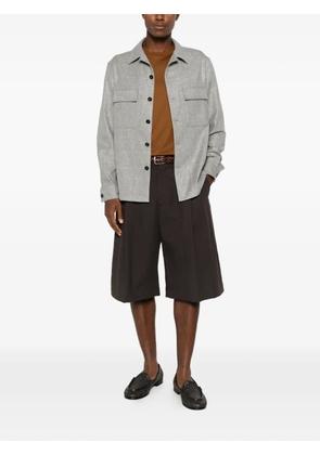 Zegna button-up flap-pocket shirt - Grey