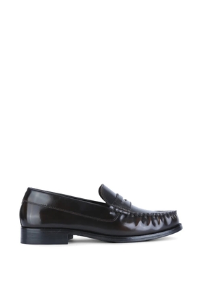 ALOHAS Rivet leather loafers - Black