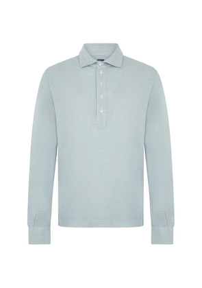 Fedeli long-sleeve polo shirt - Grey