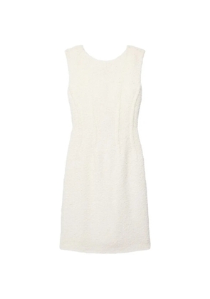 Another Tomorrow sleeveless tweed dress - White