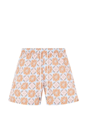 Fedeli graphic-print swim shorts - Blue