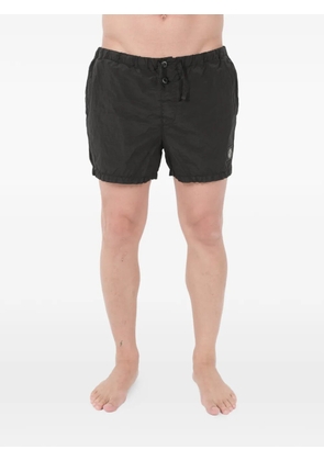 Stone Island logo-patch swim shorts - Black