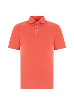 Fedeli short-sleeve polo shirt - Orange