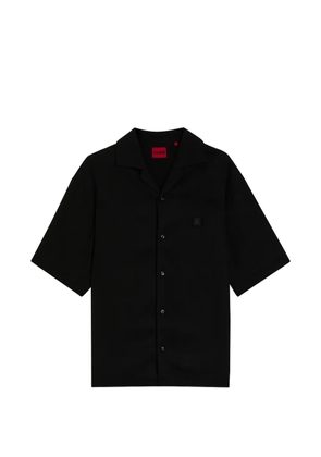 HUGO logo-detail shirt - Black