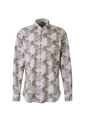Vincenzo Di Ruggiero palm-print long-sleeve shirt - Neutrals