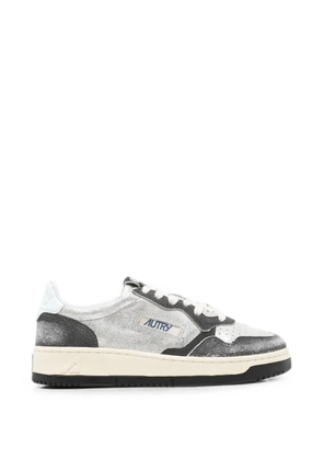 Autry Medalist metallic-effect sneakers - Silver