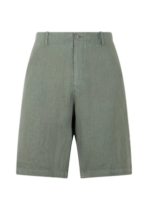 Fedeli tailored linen shorts - Green
