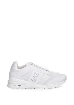Ea7 Emporio Armani logo-print panelled sneakers - White