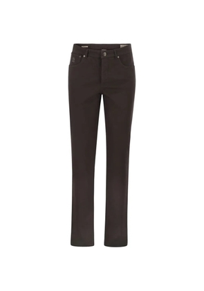 Brunello Cucinelli garment-dyed five-pocket trousers - Brown