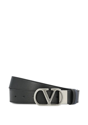 Valentino Garavani logo-buckle reversible belt - Black
