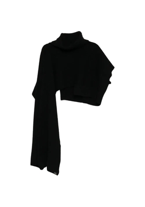 Limi Feu ribbed-knit cropped sweater - Black