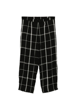Limi Feu check-pattern trousers - Black