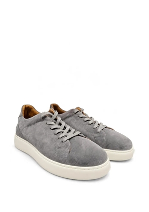 Poche Paris lace-up suede sneakers - Grey