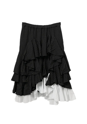Comme Des Garçons Comme Des Garçons Asymmetric midi skirt - Black