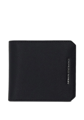 Armani Exchange logo-lettering wallet - Black