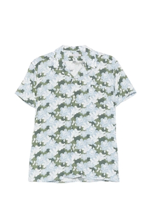 Daniele Alessandrini floral-print short-sleeve shirt - Green