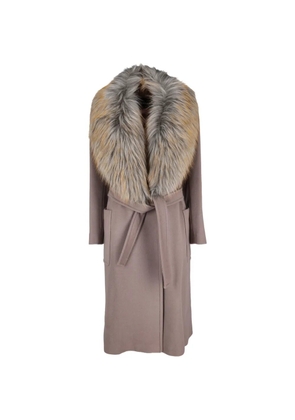 MAX&Co. belted faux-fur coat - Purple