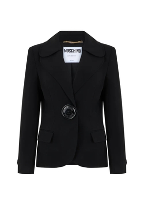 Moschino oversized-button tailored blazer - Black