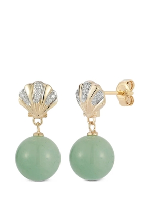 Mateo Petite Venus jade drop earrings - Gold