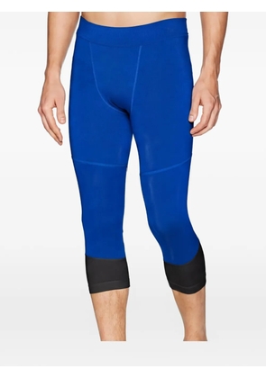 adidas logo cropped leggings - Blue