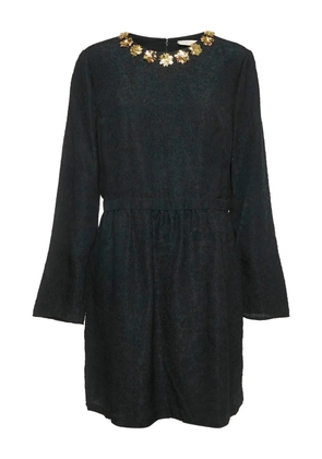 Tory Burch pre-owned embellished neckline dress - Black