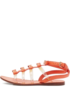 Tory Burch transparent-strap flat sandals - Orange