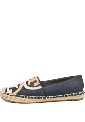 Tory Burch Pre-owned logo-patch espadrilles - Blue