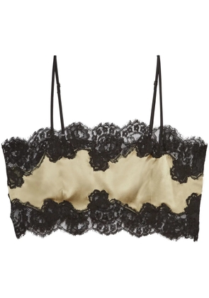 Fleur Du Mal lace bandeau top - Green
