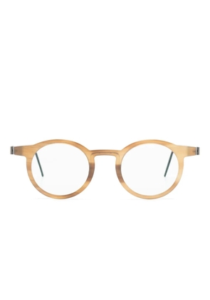 Lindberg Buffalo round-frame glasses - Neutrals
