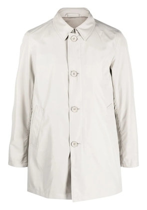 Herno single-breasted shirt coat - Neutrals