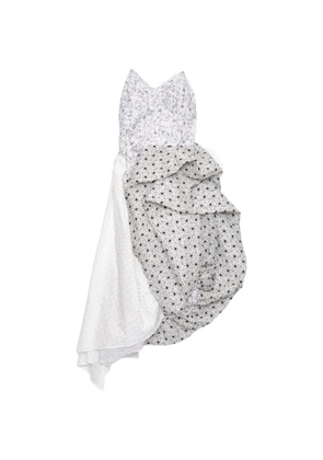 PAULINE DUJANCOURT Arkadina Hybrid floral-print asymmetric dress - White