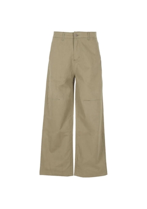 Jaws Scomodi logo-embroidered trousers - Green