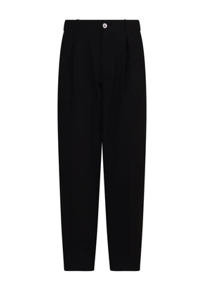 Emporio Armani technical-fabric trousers - Black