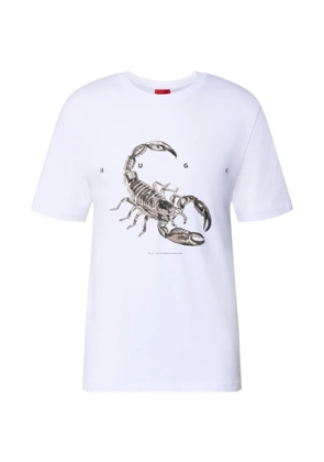 BOSS Discorb scorpion-print T-shirt - White