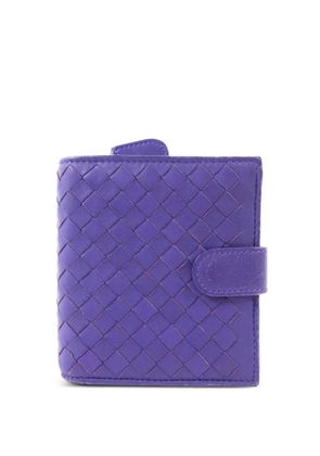 Bottega Veneta Pre-Owned Intrecciato snap-fastening wallet - Purple