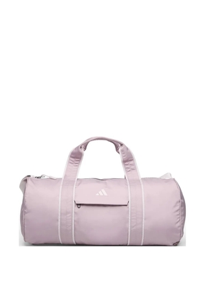 adidas logo-print webbing-trim holdall bag - Purple