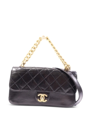 CHANEL Pre-Owned CC turn-lock quilted shoulder bag - Black