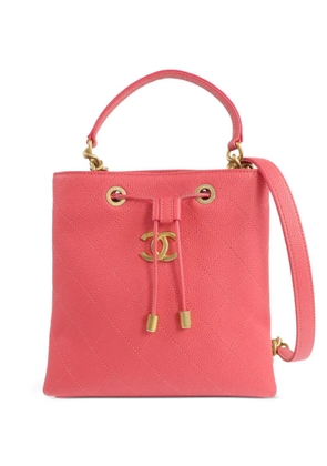 CHANEL Pre-Owned CC drawstring shoulder bag - Pink