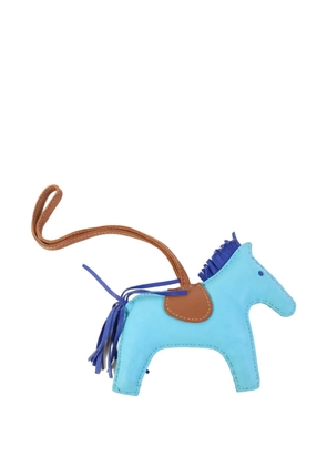 Hermès Pre-Owned MM Rodeo leather bag charm - Blue