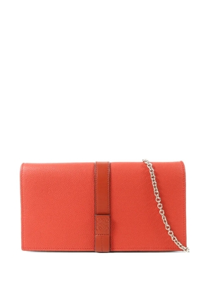 Loewe Pre-Owned Anagram strap shoulder bag - Red
