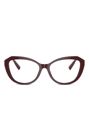 Tiffany & Co Eyewear cat-eye embellished glasses - Red