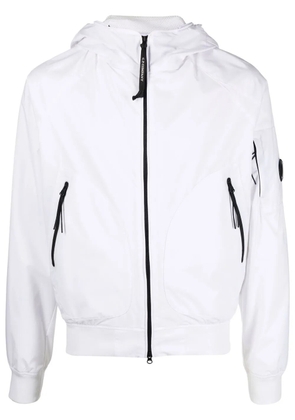 C.P. Company lens-detail hooded jacket - White