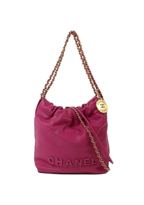 CHANEL Pre-Owned Mini 22 chain shoulder bag - Pink