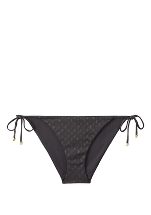 Jimmy Choo Ariah logo-print bikini bottoms - Black