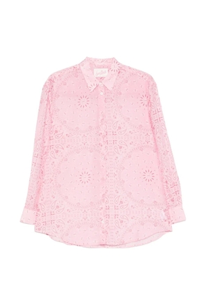 MC2 Saint Barth paisley-print long-sleeve cotton shirt - Pink