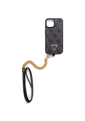 GUESS USA logo-detail iPhone 15 phone case - Black