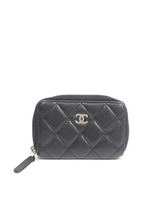 CHANEL Pre-Owned CC quilted lambskin wallet - Black