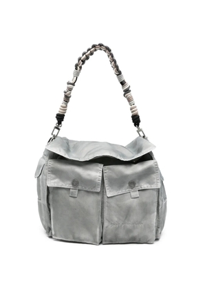 Feng Chen Wang braided-strap shoulder bag - Grey